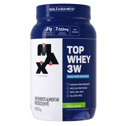 Top Whey 3W + Performance Max Titanium Fresh Lemon - 900g