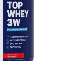 Top Whey 3W + Performance Max Titanium Morango - 900g