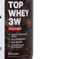 Top Whey 3W + Sabor Max Titanium Brigadeiro - 900g