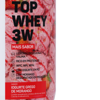 Top Whey 3W + Sabor Max Titanium Iogurte Grego com Morango - 900g Top Whey 3W + Sabor Max Titanium Iogurte Grego com Morango - 900g