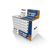 Top Whey Bar Max Titanium Amendoim - 12 unidades de 41g cada