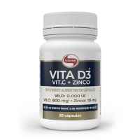 Vita D3 + C + Zinco Vitafor - 30 cápsulas Vita D3 + C + Zinco Vitafor - 30 cápsulas