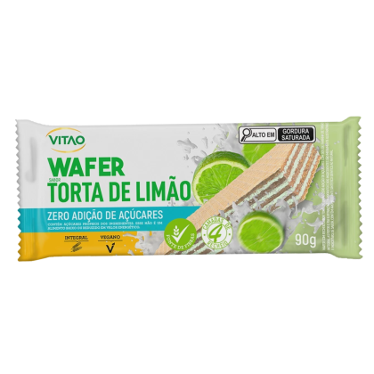 Wafer Torta de Limão Zero Açúcar Vitao - 90g