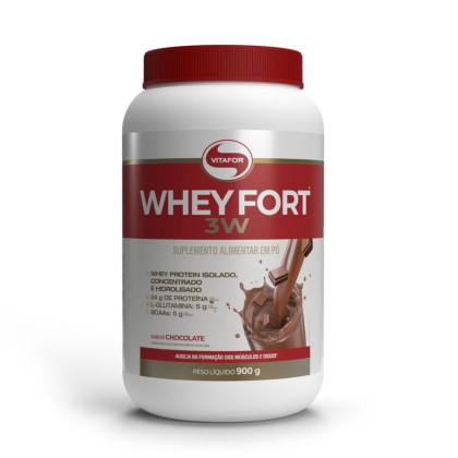 Whey Fort 3W Chocolate Vitafor - 900g