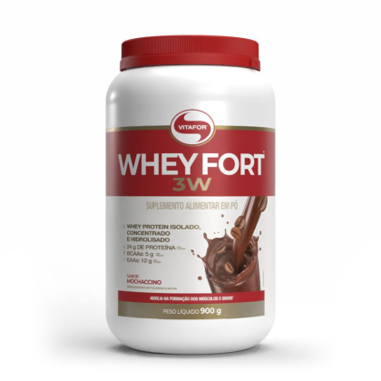 Whey Fort 3W Mochaccino Vitafor - 900g