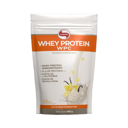 Whey Protein WPC Pouch Baunilha Vitafor - 900g